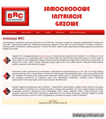 Instalacje gazowe brc - montaż i serwis Warszawa