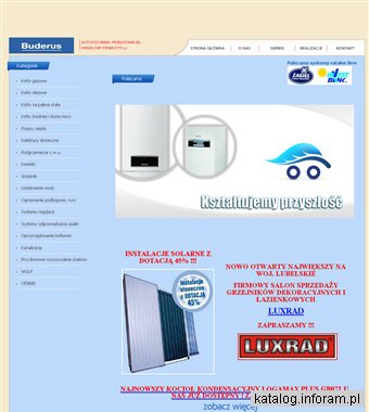 BUDERUS Lublin - główny salon firmowy – grzejniki, kotły, kolektory