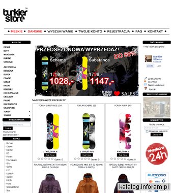 Sklep snowboardowy BunkierStore
