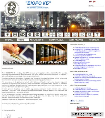 Certyfikaty Rosja. Certyfikat GOST R