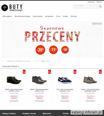 Obuwie podwyższające dla mężczyzn