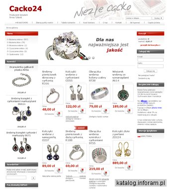 Biżuteria srebrna i biżuteria złota Cacko24