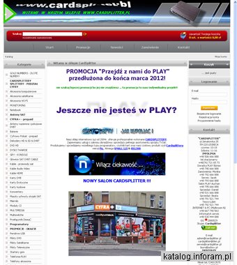 Sklep internetowy CARDSPLITTER