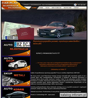 Rejestracja auta Poznań