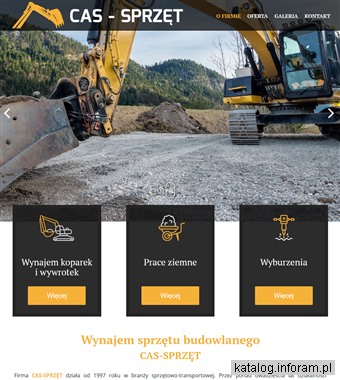 Cas-sprzęt wynajem koparek i wywrotek
