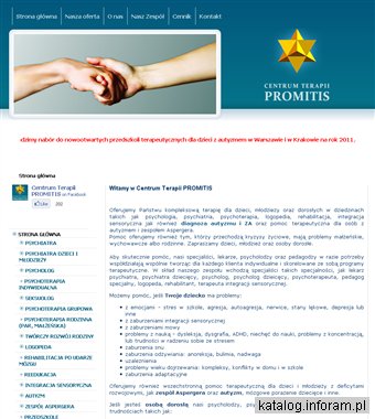 Centrum terapii PROMITIS - psycholog, psychiatra, Kraków i Warszawa