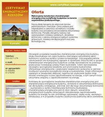 Świadectwa charakterystyki energetycznej Rzeszów