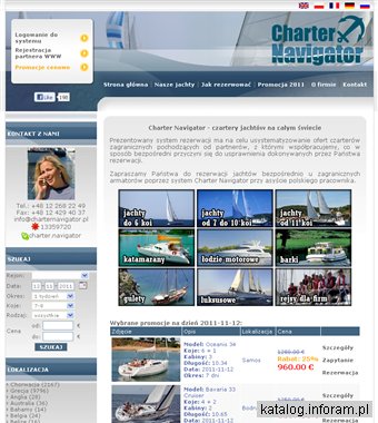 Charter Navigator - czarter jachtów - cały świat