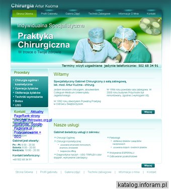 Artur Kućma - Gabinet chirurgiczny
