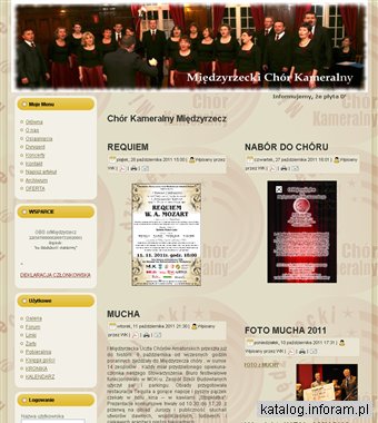 Strona Międzyrzeckiego Chóru Kameralnego