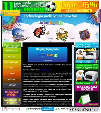 Chromablast-R technologia nadruku na bawełnie