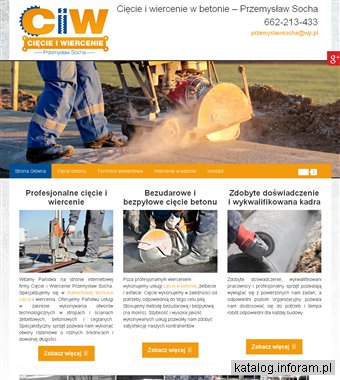 CIW Wiercenie w betonie Wrocław