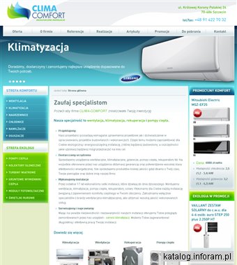Klimatyzacja Szczecin - CLIMA-COMFORT