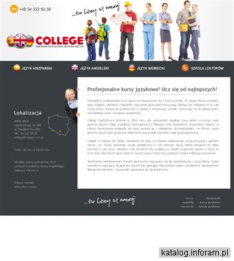 Hiszpański Częstochowa metodą bezpośrednią proponuje College