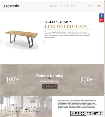 CONGRAZIO włoskie meble producent