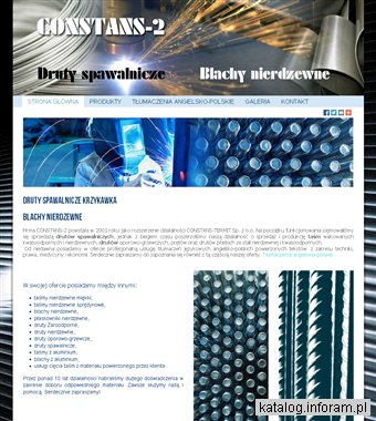 FIRMA CONSTANS-2 ĆMIEL MATEUSZ drut nierdzewny