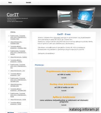 Corit - projektowanie stron www, Wodzisław, Rybnik, Racibórz