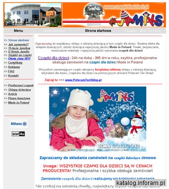 Czapki dziecięce, czapeczki dla dzieci