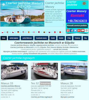 Czarter jachtów Giżycko - czarter-mazury.com