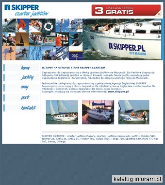 Skipper - czartery jachtów na Mazurach