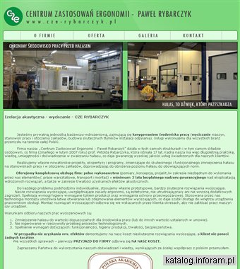 CENTRUM ZASTOSOWAŃ ERGONOMII obniżanie hałasu