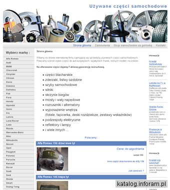 Używane części samochodowe