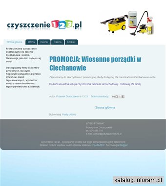 Czyszczenie dywanów, wykładzin, mebli i tapicerek Ciechanów