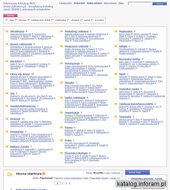 DaKaSEO.pl - darmowy katalog SEO - bezpłatny katalog stron i artykułów