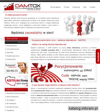 Pozycjonowanie - Damtox