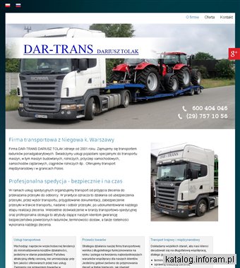 DAR-TRANS transport maszyn budowlanych mazowieckie