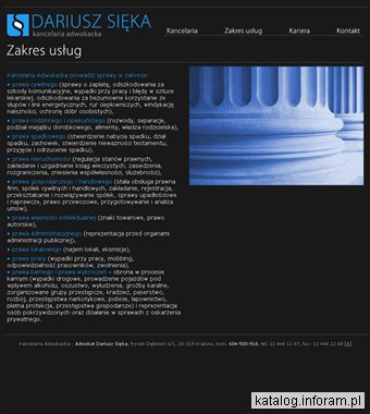 Kancelaria Adwokacka - Adwokat Dariusz Sięka