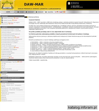 DAW-MAR - Uchwyty, trawersy, suwnice, żurawie