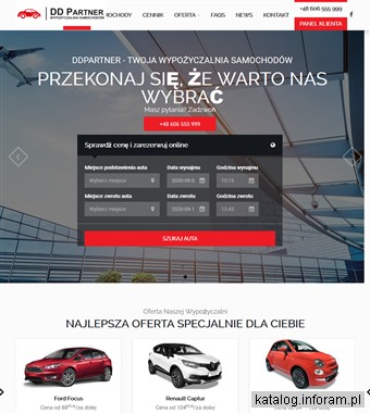 Wynajem samochodów w Krakowie - DdPartner
