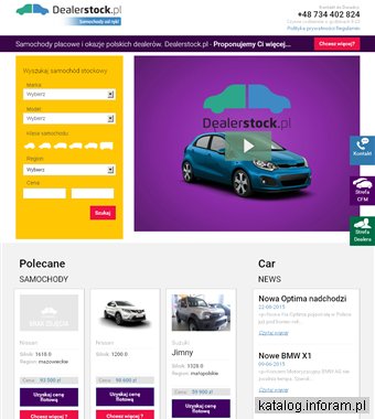 DEALERSTOCK sprzedaż samochody dealer