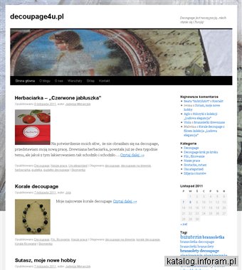 www.decoupage4u.pl - zdobienie przedmiotów