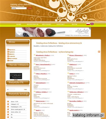 Definitions - katalog stron