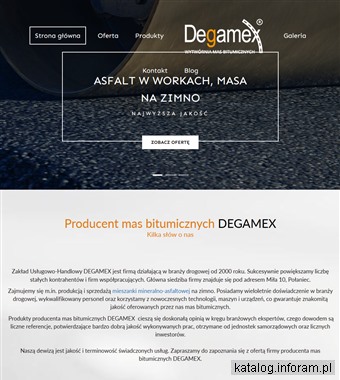 www.degamex.pl masa na zimno