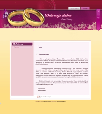 Dekoracje i alejki ślubne - Anna Klewicz