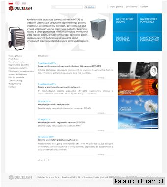 Nagrzewnice, Wentylatory, Osuszacze, Klimatyzatory Deltafan