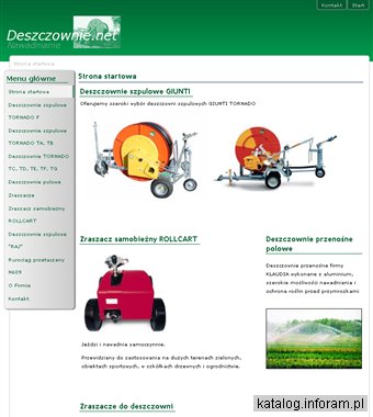 Nawadnianie, deszczownie szpulowe, zraszacze rolnicze