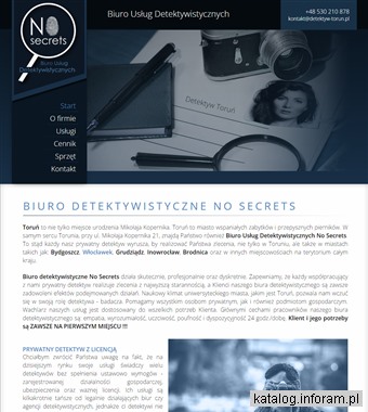 Prywatny detektyw Toruń - No Secrets