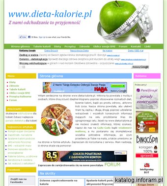 Tabela kalorii, dieta, kalorie