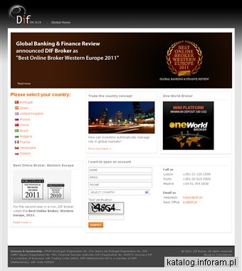 DIF Broker, platforma inwestycyjna