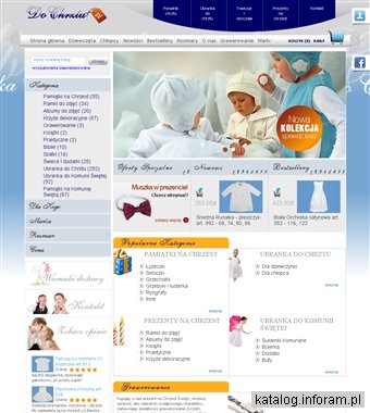 Dochrztu.pl - ubranka oraz dodatki do chrztu i komunii świętej