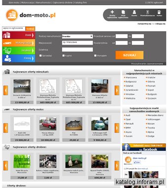 Dom-moto.pl bezpłatne ogłoszenia w Internecie
