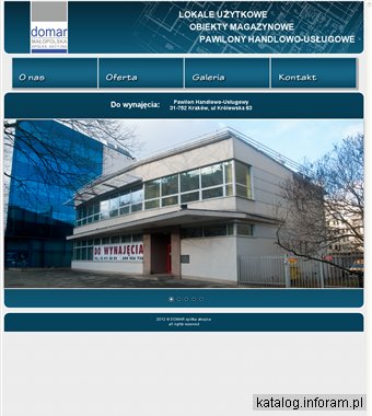 Domar - kraków - wynajem biur, magazynów i lokali