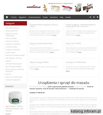 Fotel masujący - domasazu.pl