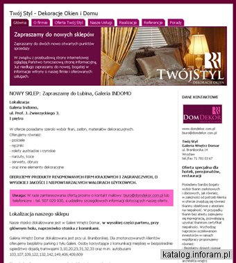 TWÓJ STYL DARIUSZ CHRUSZCZ WROCŁAW zasłony Wrocław