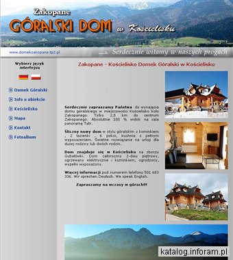 Kościelisko Domek Góralski