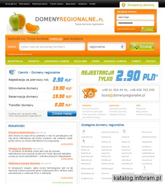 Tanie Domeny regionalne
